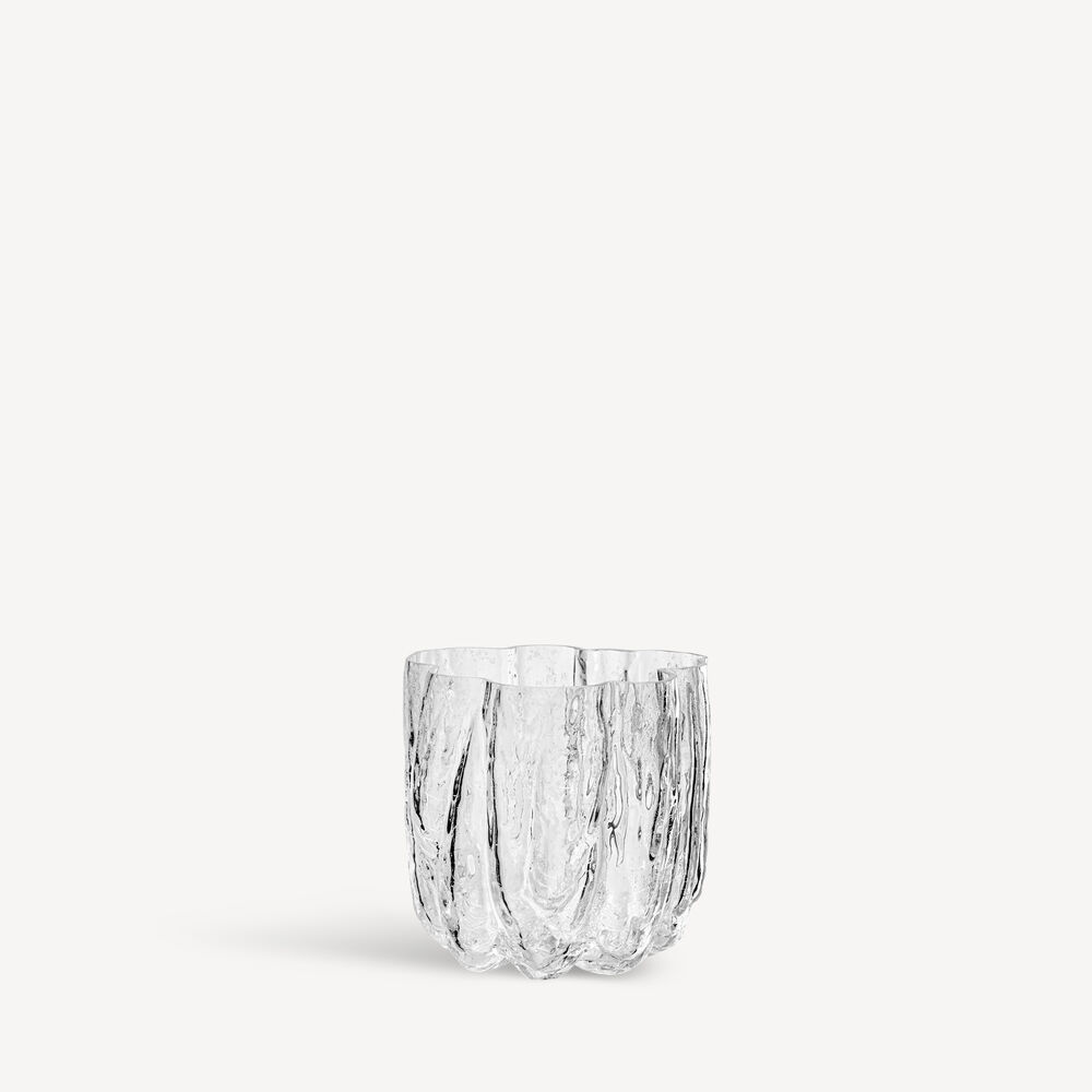 K&B Crackle klar vase 12,1cm